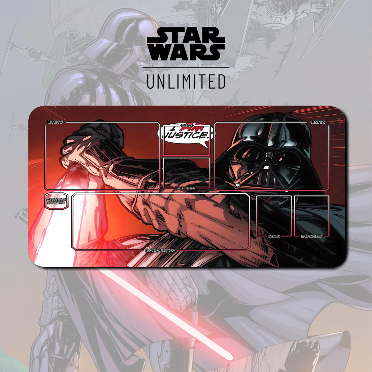 Playmat Darth Vader v3 TCG Star Wars: Unlimited / 24"x14" inches (600x350x2mm)
