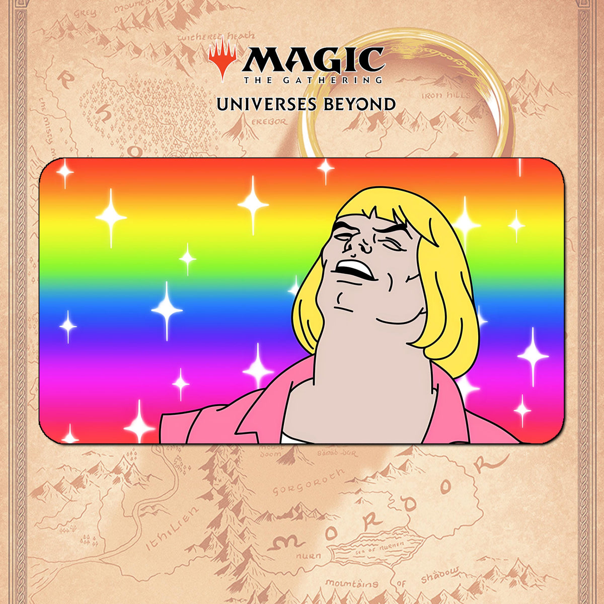 Playmat He Man Heyaaaaa! - MTG Universes Beyond - 24"x 14" (600 x 350 mm)
