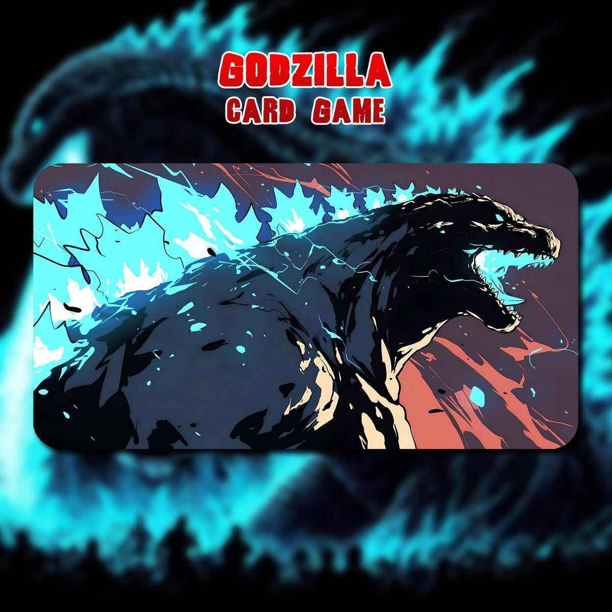 Playmat Godzilla v2 - Godzilla Card Game / Playmat 24"x14" inches (600x350x2mm)