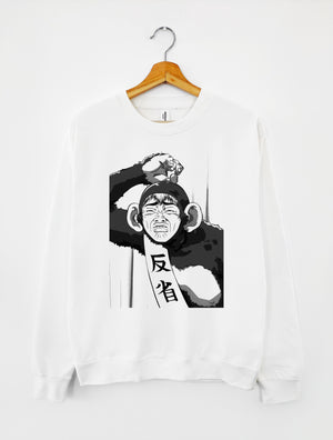 SWEATSHIRT WHITE | GTO - ONIZUKA “MONKEY”