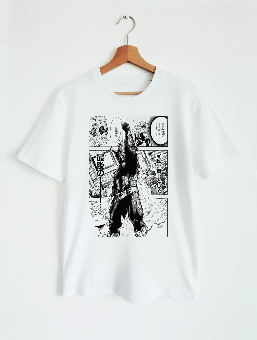 T-SHIRT WHITE UNISEX | MY HERO ACADEMIA - ALL MIGHT “VICTORY”