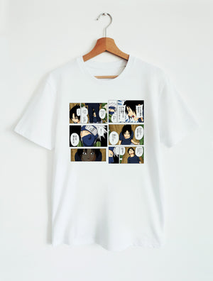 T-SHIRT WHITE UNISEX COLORS | NARUTO - KAKASHI "They've all been killed already.."