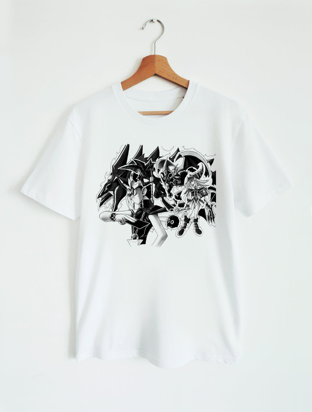 T-SHIRT WHITE UNISEX | YU-GI-OH! - YUGI FAVOURITE CARD MONSTERS