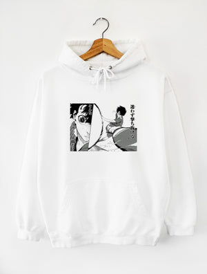 HOODIE WHITE UNISEX | YOICHI ISAGI "SHOT"