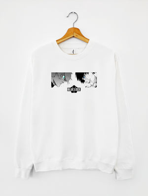 SWEATSHIRT WHITE COLORS | SEISHIRO NAGI VS YOICHI ISAGI